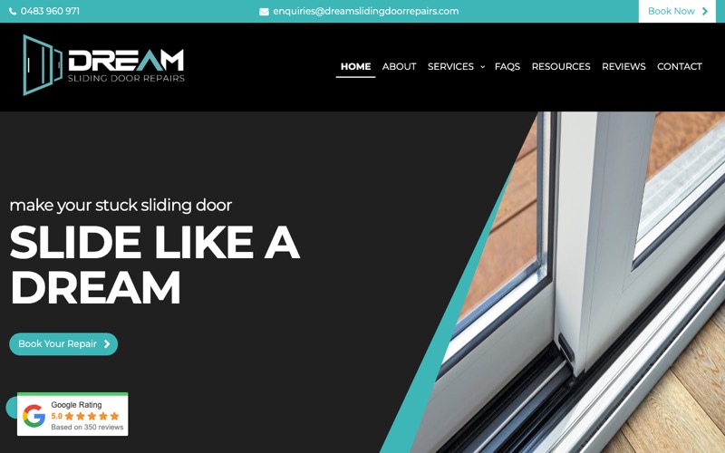 Dream Sliding Door Repairs website